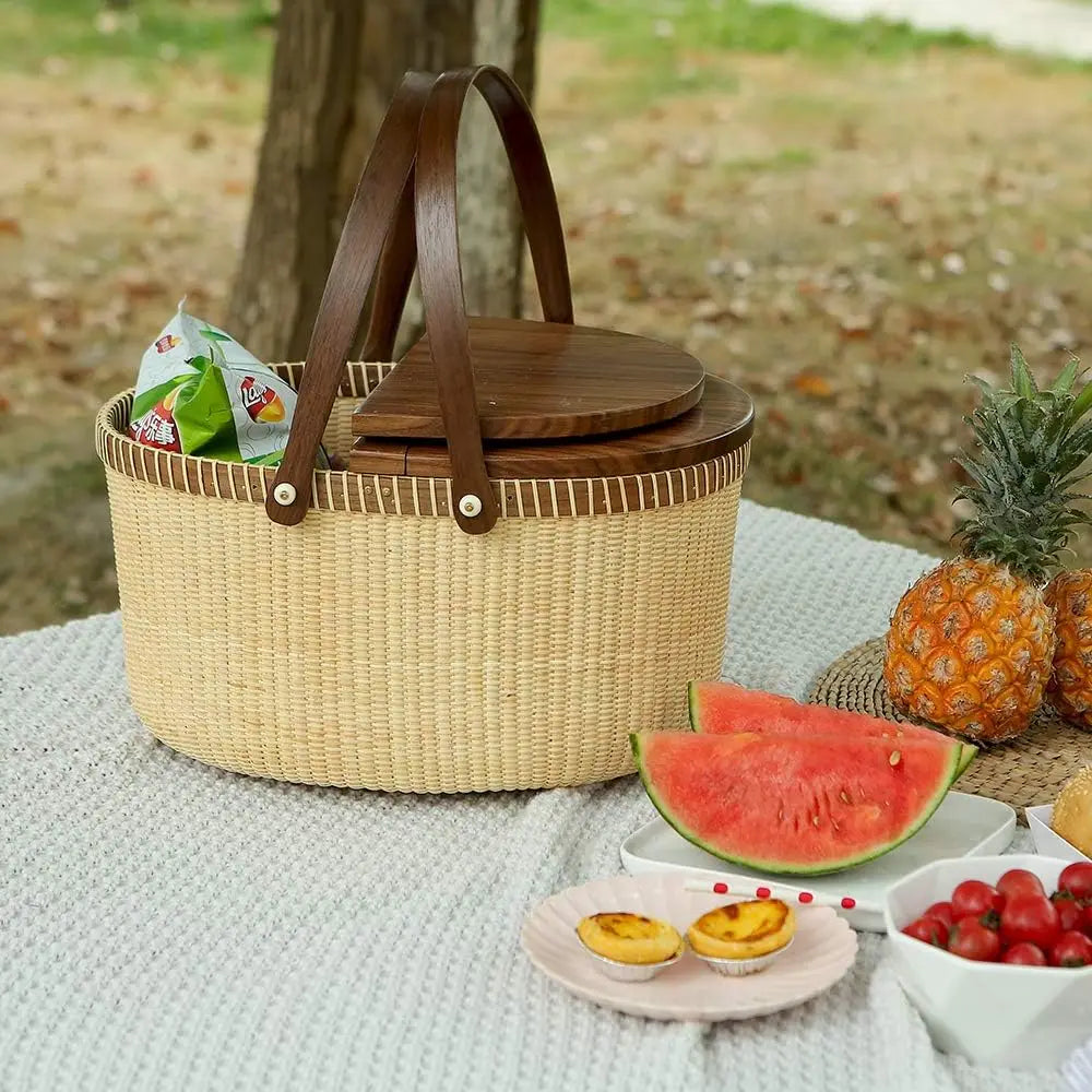 Picnic Basket Two Swing Handles