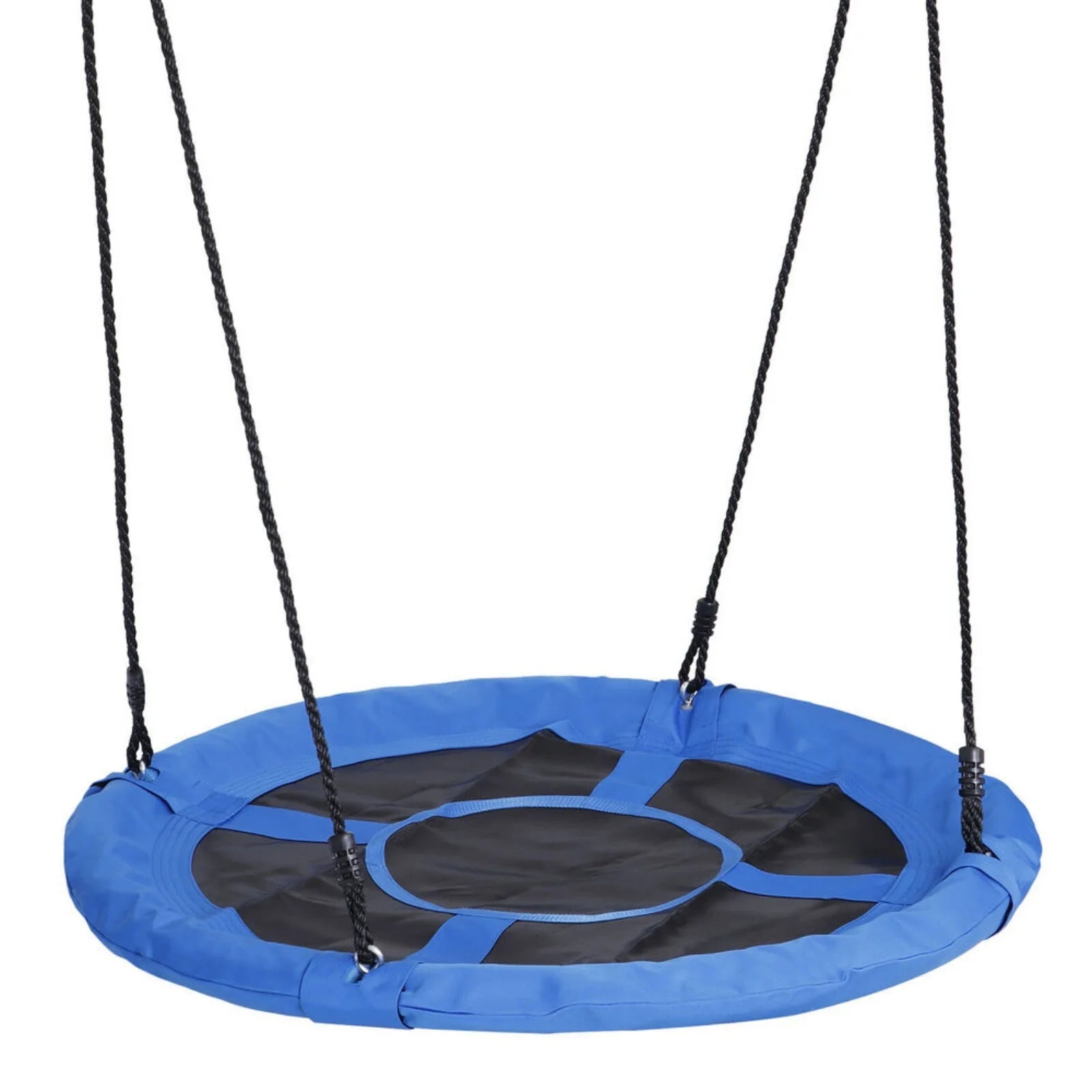 Blue Swing Platform 40" Saucer Tree Swing Adjustable Rope , 800lbs