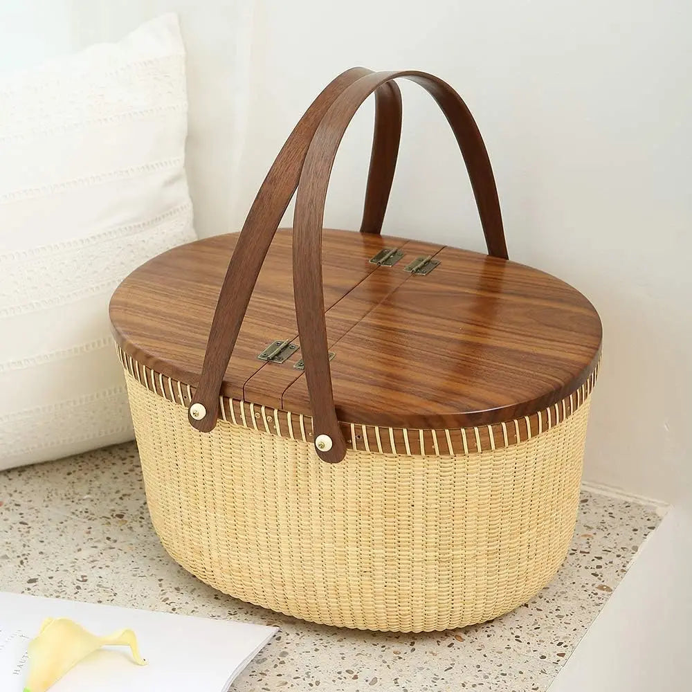 Picnic Basket Two Swing Handles