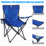 Foldable Camping Chair with Cup Holder,  with  Writing Backrest