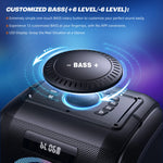 Bluetooth Speaker 120dB/12 Custom Bass, V5.3 Big Party Boombox